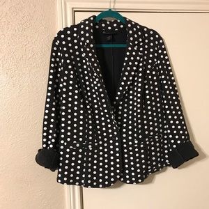 Polka dot blazer